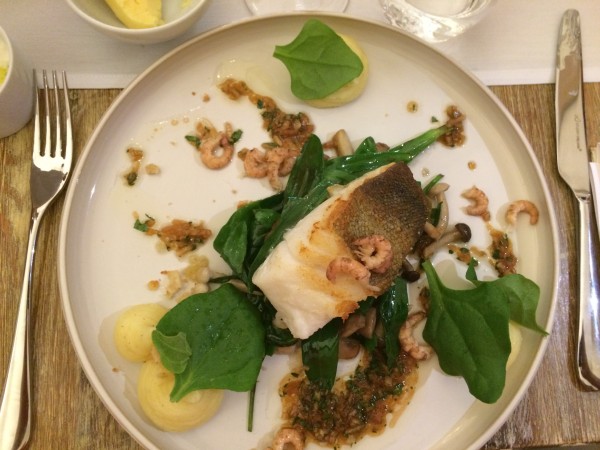 A nice Cod meal, deliciouse presented and well tasting. Foto Henning Høholt